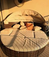 MERXX Riva 180 cm Garden Daybed / Sun Island with Canopy