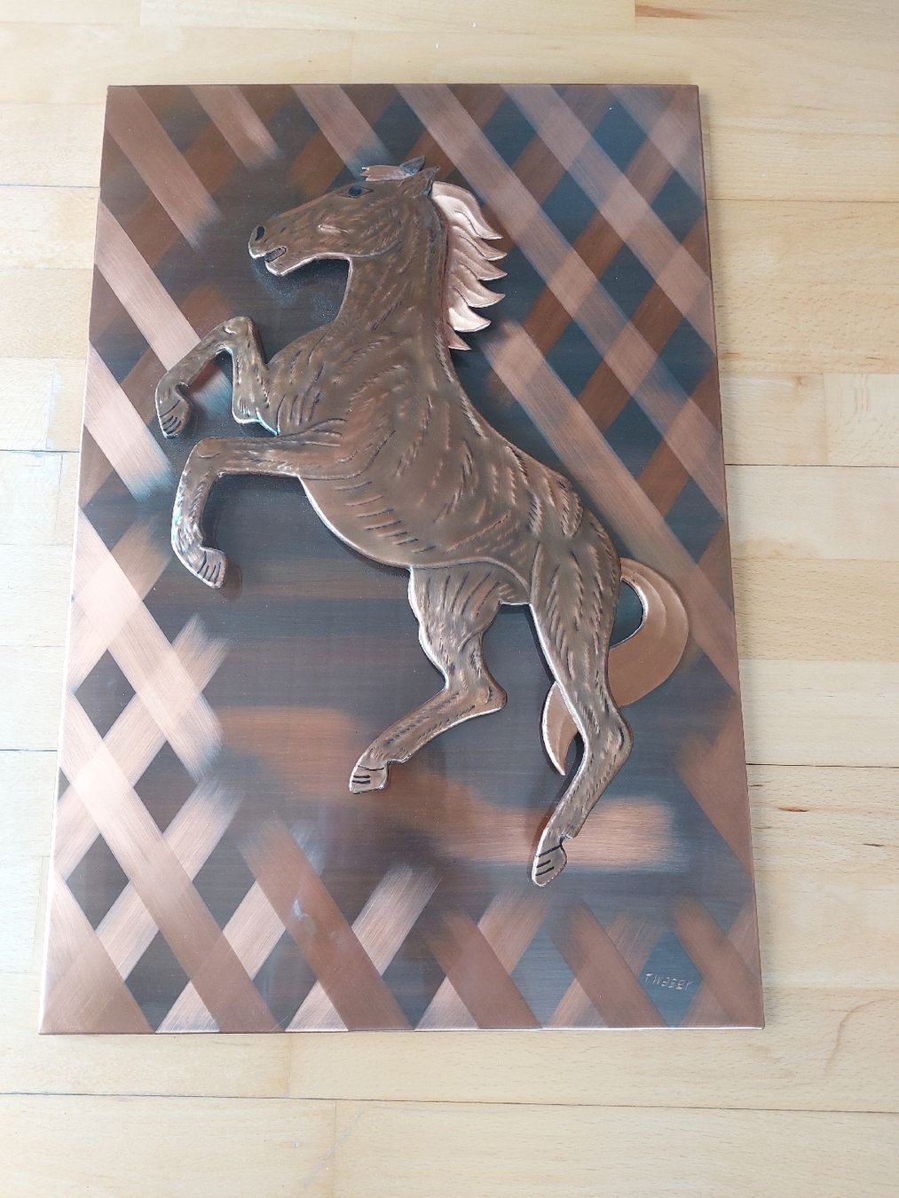 Poster & Bilder: Kupferbild Toni Waser – Gebraucht aus Landquart von Cedes