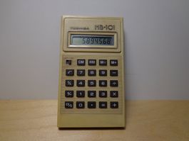 Toshiba HB-101 Vintage Rechner, Top Zustand, Batterie!