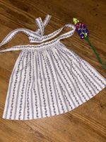 Blau-weisse Schürze für Kinder ca. 6/8 Jahre handmade