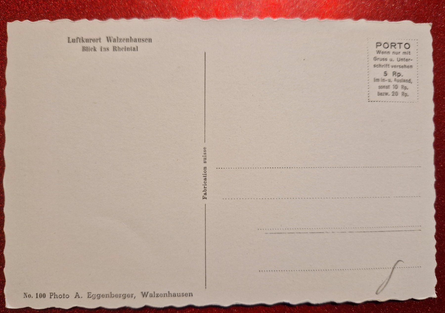 Cartoline postali: Ausblick von Walzenhausen top – Nuovo (secondo la descrizione) da Melchnau venduto da Fishel 1