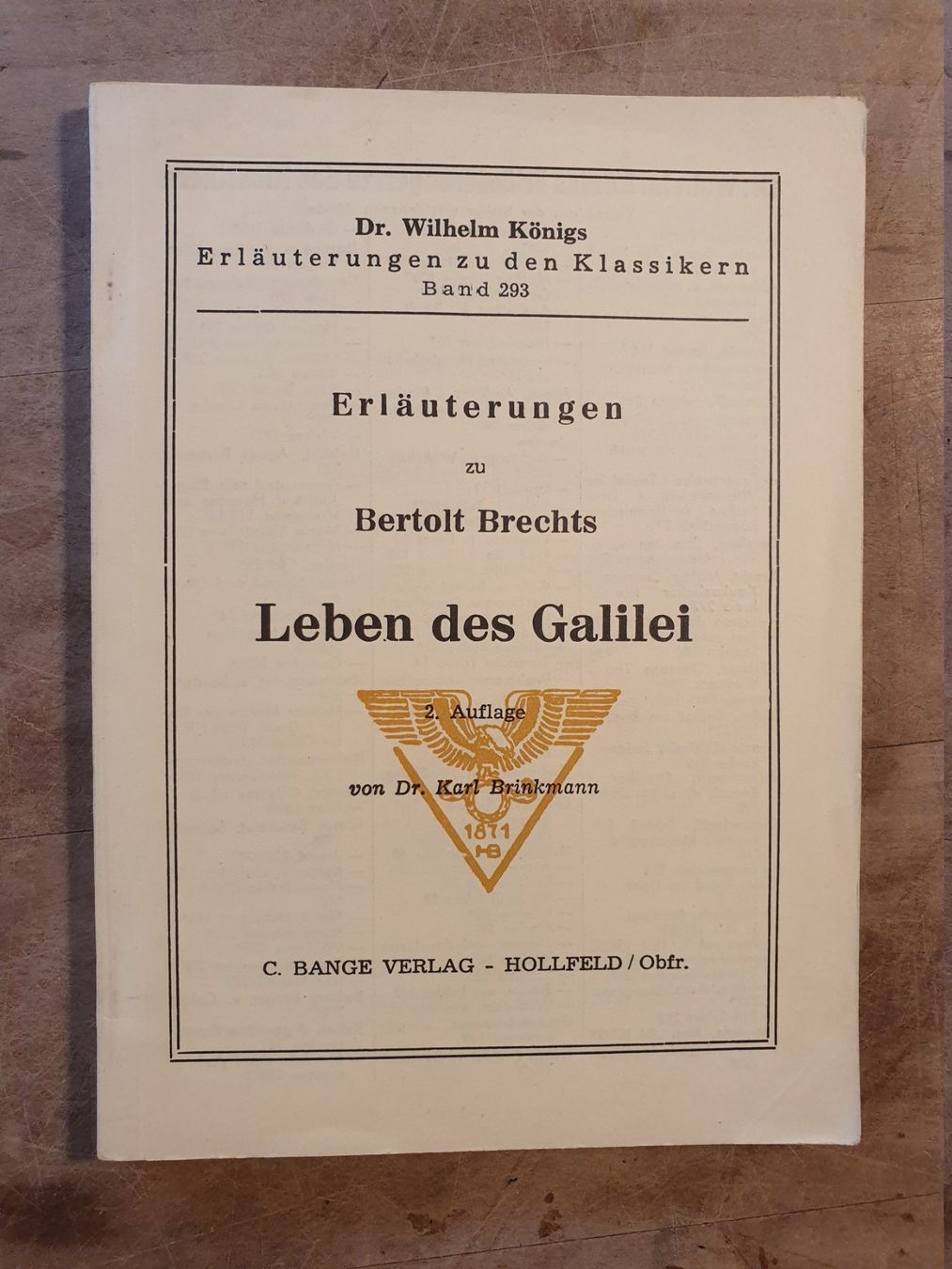 Libri: Leben des Galilei Berthold Brecht Bange – Usato da Zürich venduto da loosebone