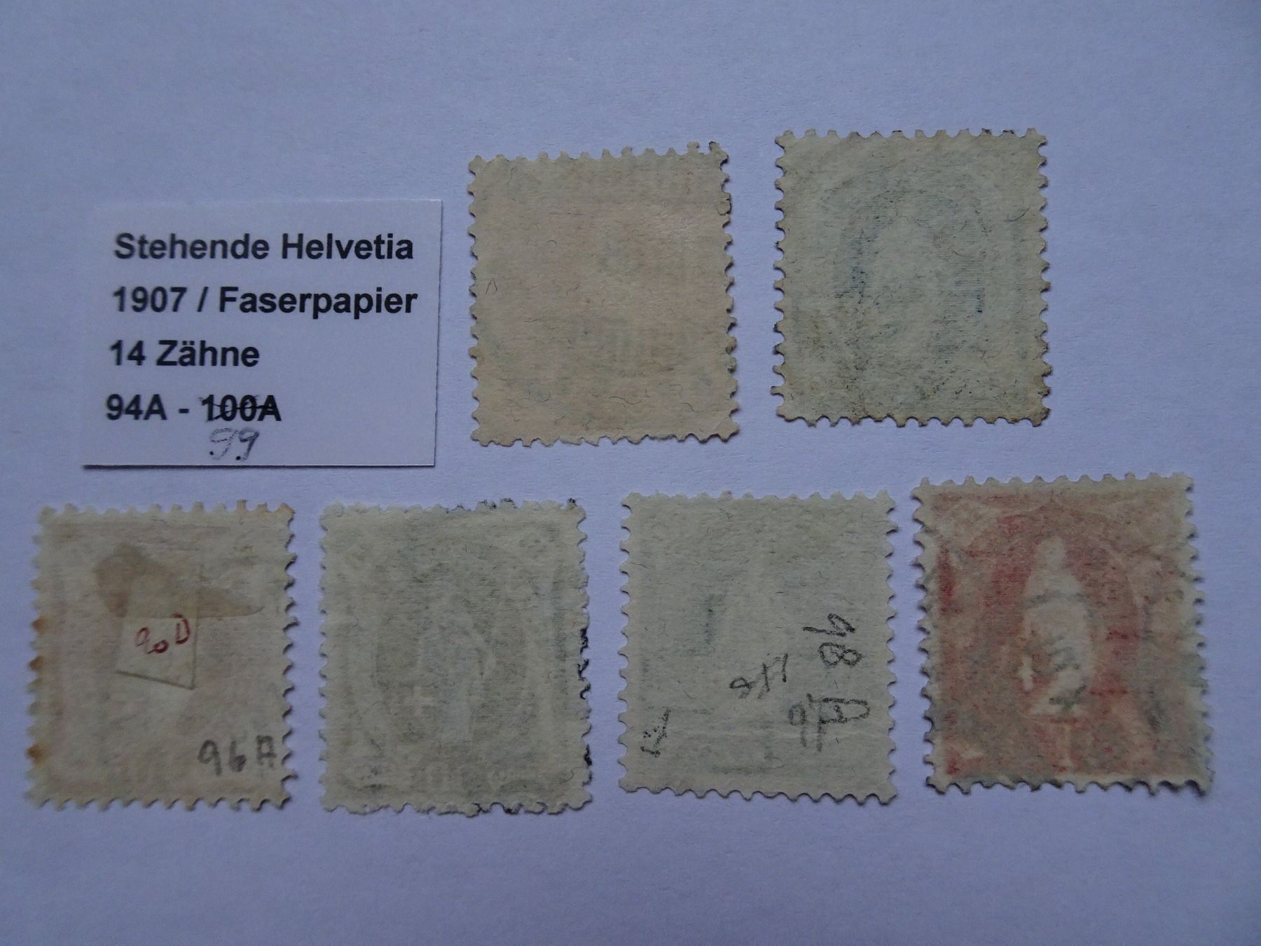 Tous les timbres: 1907 – D'occasion à Aadorf par Chnorli-Furz 1