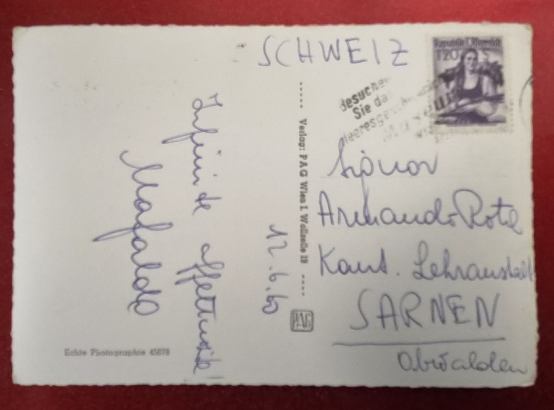 Cartoline postali: Wien Schönbrunn 1960 – Usato da Melchnau venduto da Arthurius 1