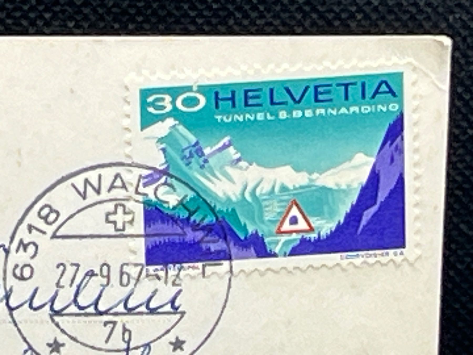 Cartoline postali: Walchwil, Hotel Zugersee – Usato da Widnau venduto da Brusi9 1