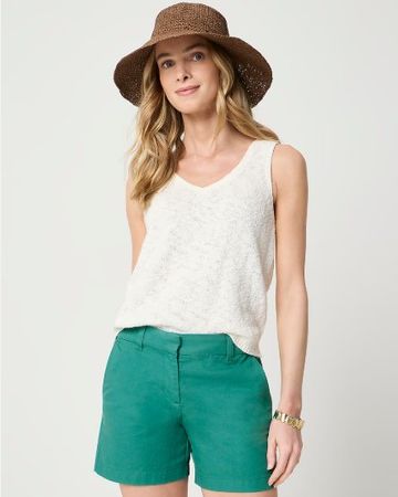 J Crew 7" stretch chino shorts size US0 hammock green