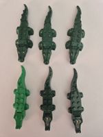 6 Lego Krokodile Tiere Figuren Set gebraucht grün