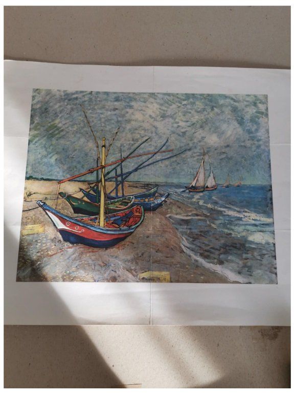 Foto & Immagini: Van Gogh Kopie / Print Segelschiffe am Strand – Usato da Koppigen venduto da mic_v7ms