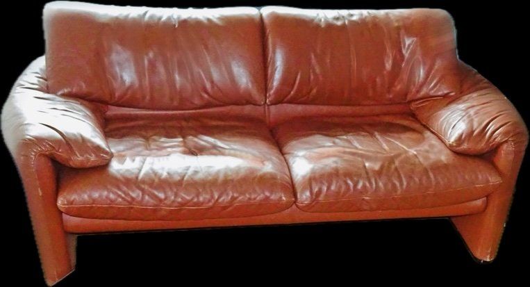 Cassina Divani: Leder-Sofa Cassina Maralunga  Designklassiker – Usato da Zürich venduto da Sharonsimona