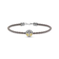 Thomas Sabo Sterling Silver Lederarmband, neu