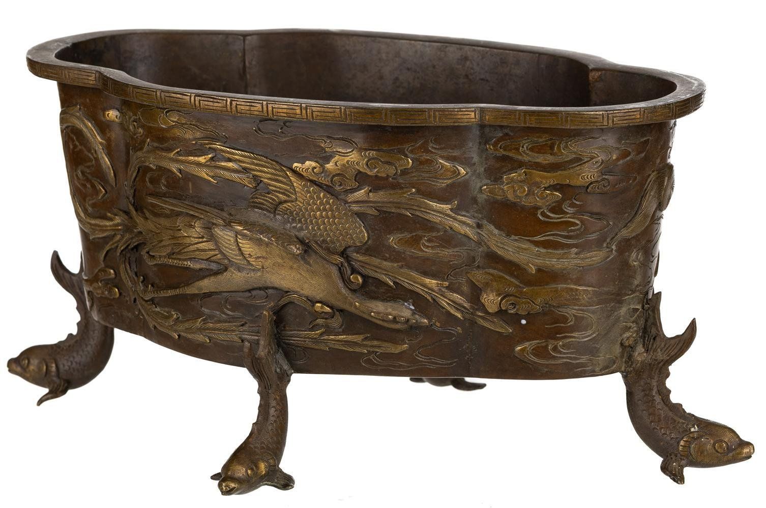 Sculture & Statue: Japan 1900' Important Patinated Bronze Jardiniere – Usato da Apples venduto da the_7jtf 1