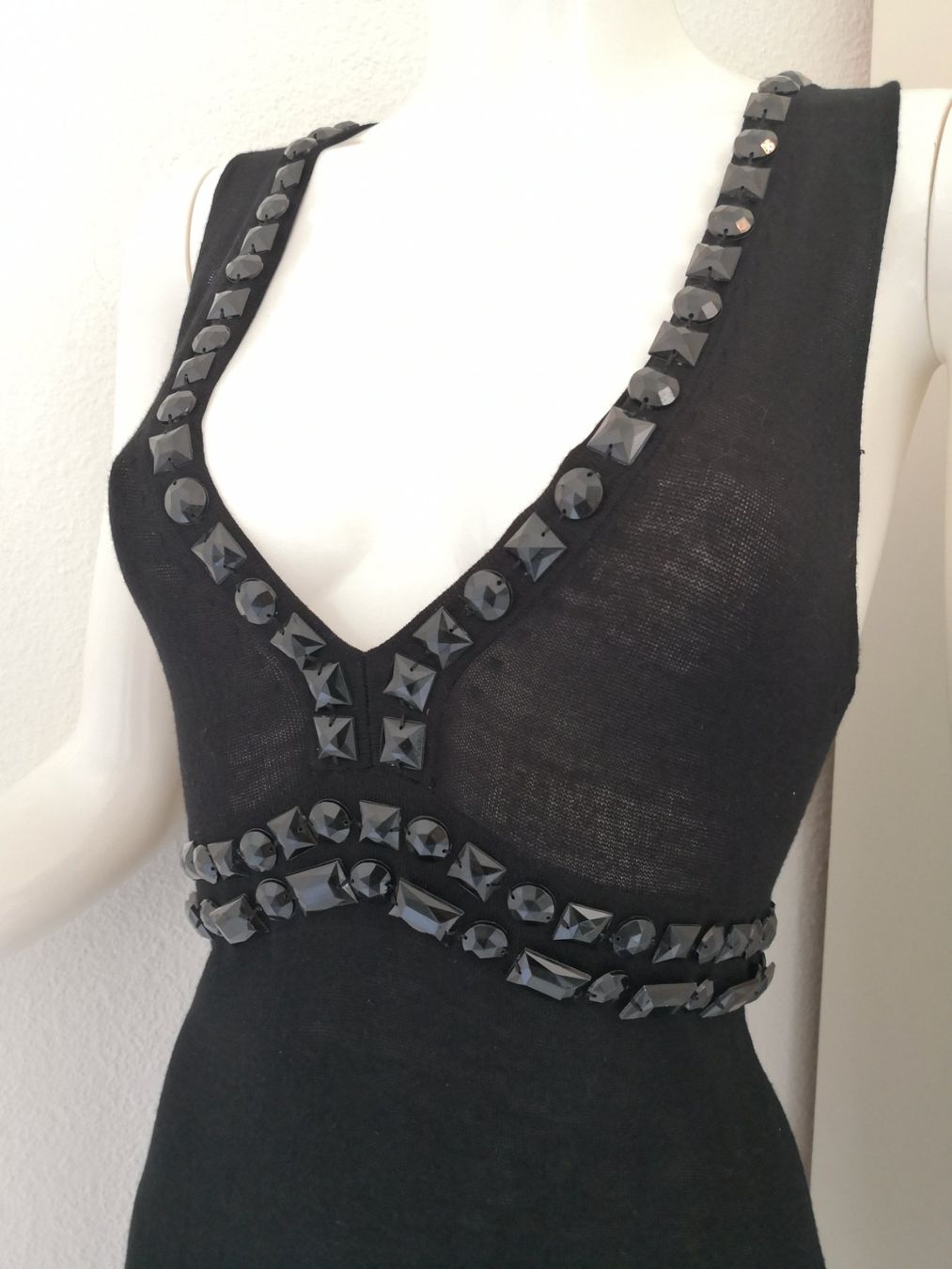 Mango Top: 🤩MANGO SUIT STRICK-TOP SCHWARZ MIT STEINEN – Nuovo (secondo la descrizione) da Olten venduto da Naja-Twins-Twins 6