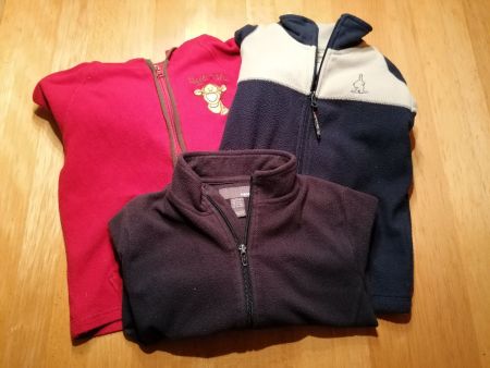 Jacken Fleece, Stoff Grösse 110