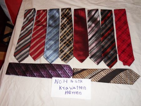Herren  NO  H krawatten 10stk motel  gut