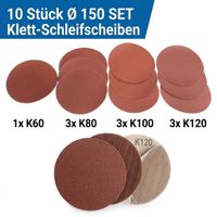 10 Stück Ø 150 SET Klett - Schleifscheiben