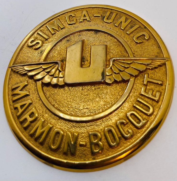 Simca Unic Marmon-Bocquet Emblem Kühlerfigur Oldtimer Rar... (Gebraucht ...