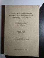 Robert Wyler - Form- und Stiluntersuchungen C.P.E. Bach 1960