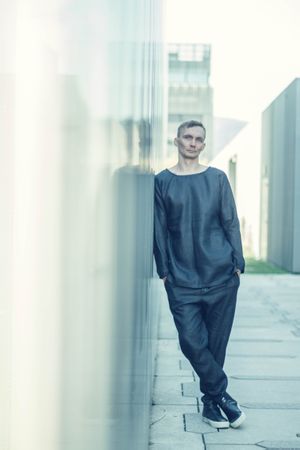Neue designer handgemachte Männer anzug von Leinen Größen L