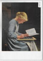 Albert Anker - Schreibende Schülerin
