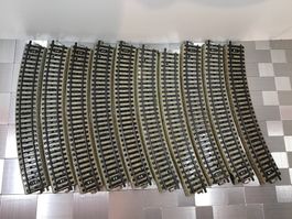 MÄRKLIN H0 GEBOGENE  GLEISSTÜCKE 10 STÜCKE  5200