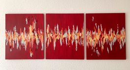 Abstrakt Acrylbilder Set