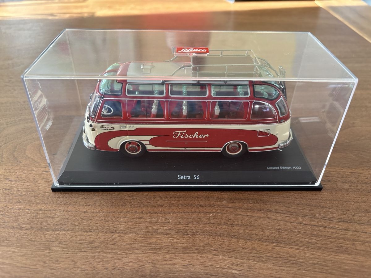 Schuco Kit di modellismo & Modellini statici: Schuco Bus-Modell Setra S6 "Fischer" im Maßstab 1/43. – Nuovo (secondo la descrizione) da Schwyz venduto da Trofana 1