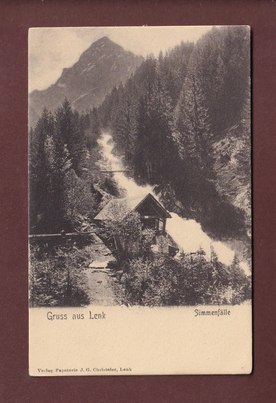 Ansichtskarten: Gruss aus LENK - Simmenfälle – Gebraucht aus Pully von nicecards-shop