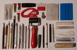 Altes originales Schriftenmaler Werkzeug. TOP