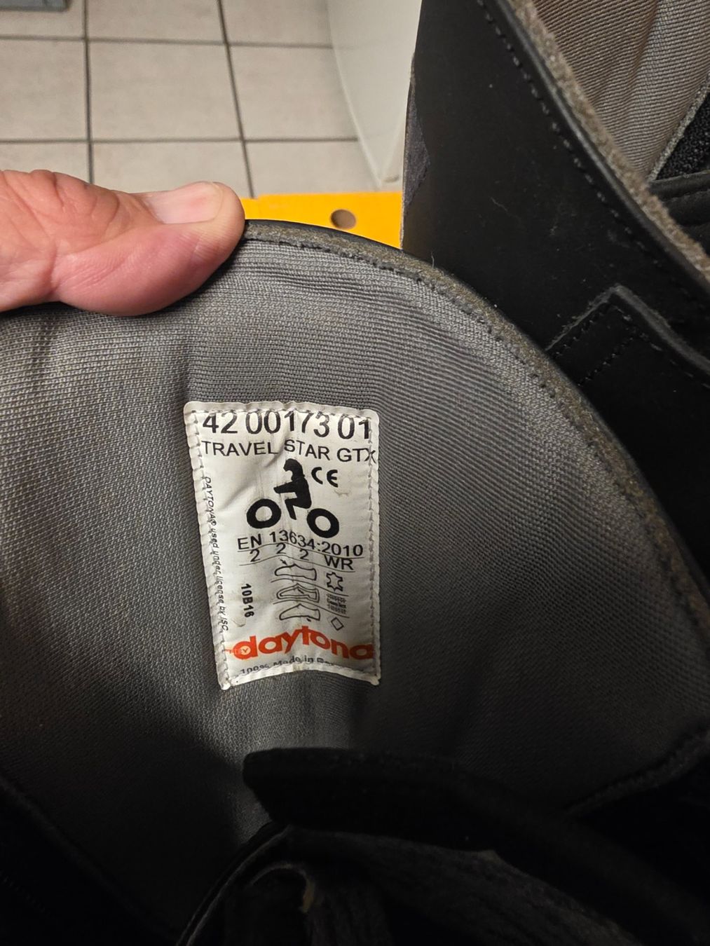 Herrenschuhe: Motorradstiefel Daytona – Neu (gemäss Beschreibung) aus Salvenach von Hayadriver 2