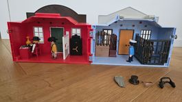 Playmobil Gefängnis und Bank mit Zubehör