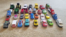 34 Large Collection of metal Toy Cars and Trucks 