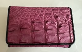 Portefeuille en cuir véritable Crocodile Skin
