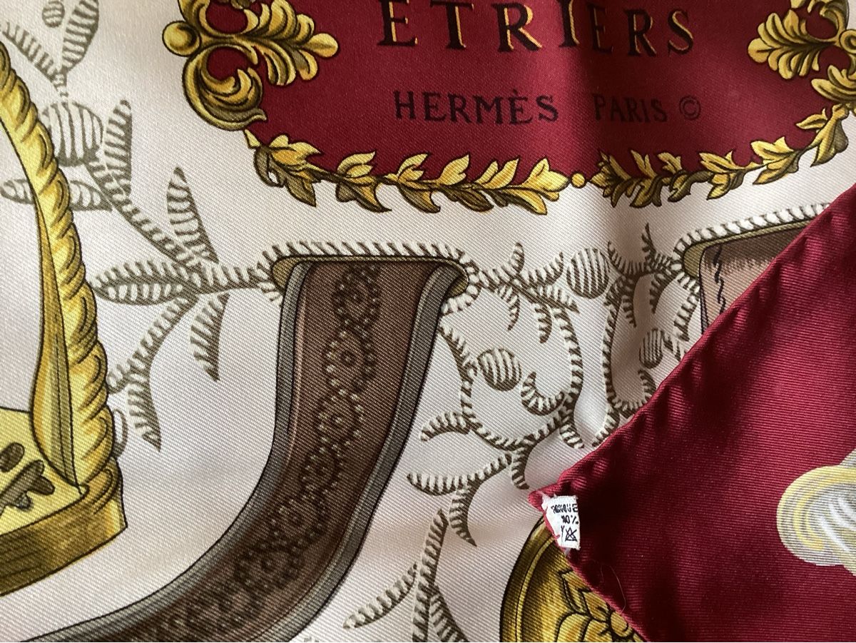 Foulard & Sciarpe: Foulard Hermès : ÉTRIER  vintage – Usato da Chemin venduto da ChocolatauLait1902 3