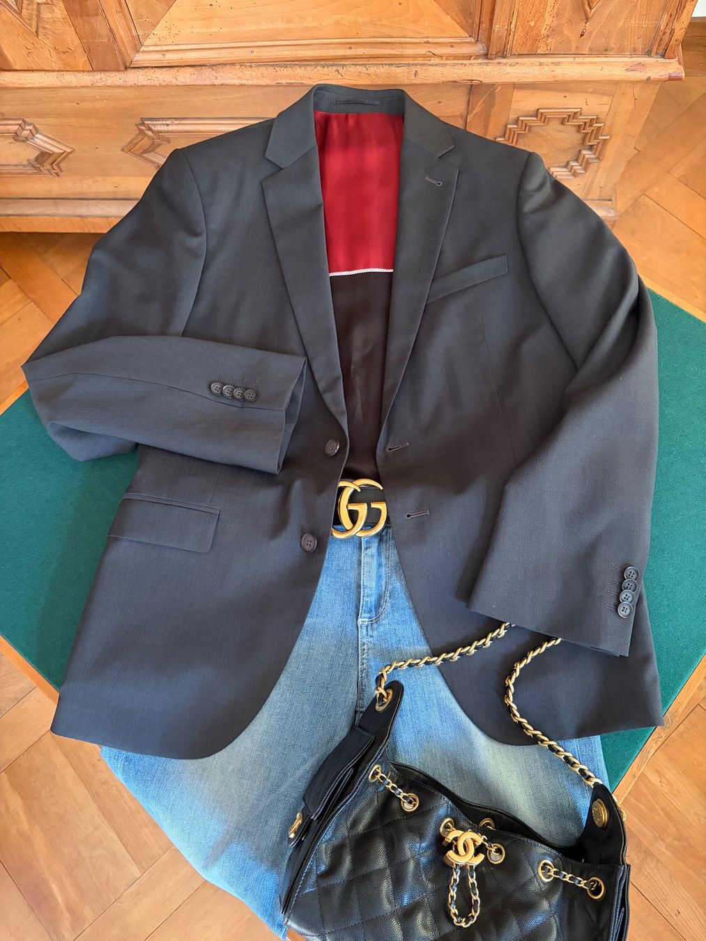 Vestes: INTERVIEW SARAR  Blazer  Stoff  Super 120's Schurwolle Gr.48 – Neuf (Voir description) à Interlaken par Bona55 6