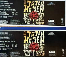 2 Sitzplatztickets für die Toten Hosten am  19.06.2027  Bern