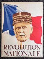 Original Poster Pétain « Révolution Nationale » Vichy WW2