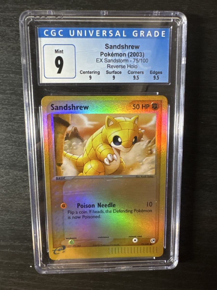 Pokémon Sammelbilder & Trading cards: Sandshrew CGC 9 Holo reverse Ex Sandstorm 75/100 – Gebraucht aus Belprahon von Rob_ain