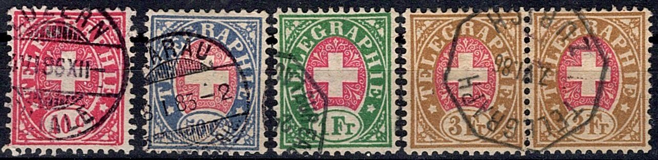 Tutti i francobolli: Telegraphen-Marken (869) – Usato da Burgdorf venduto da blinky01