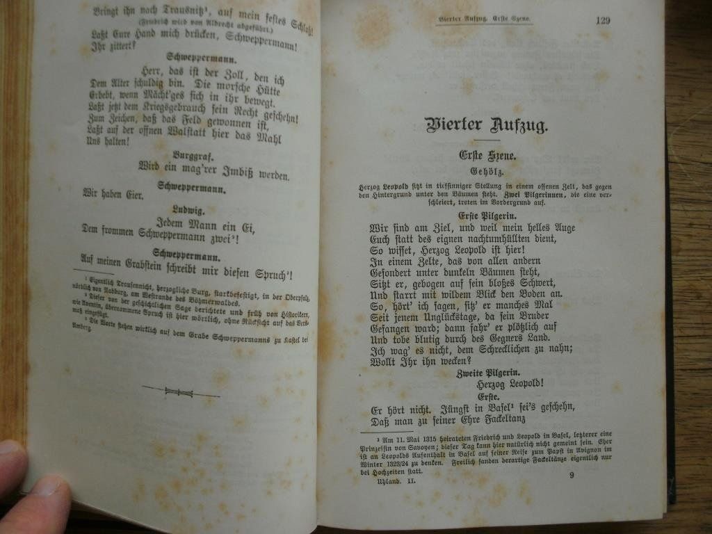 Libri: Uhlands Werke – 1893 – Usato da Grenchen venduto da Kogi7 8