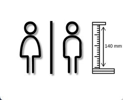 Badezimmer Schild – Edles Design für die Tür