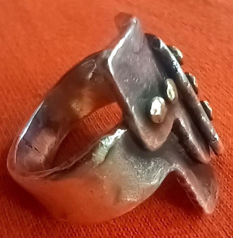 Anelli: Silber 925,Goldnieten 18k, Eugen Lang Basel – Usato da Basel venduto da kim_872m 1