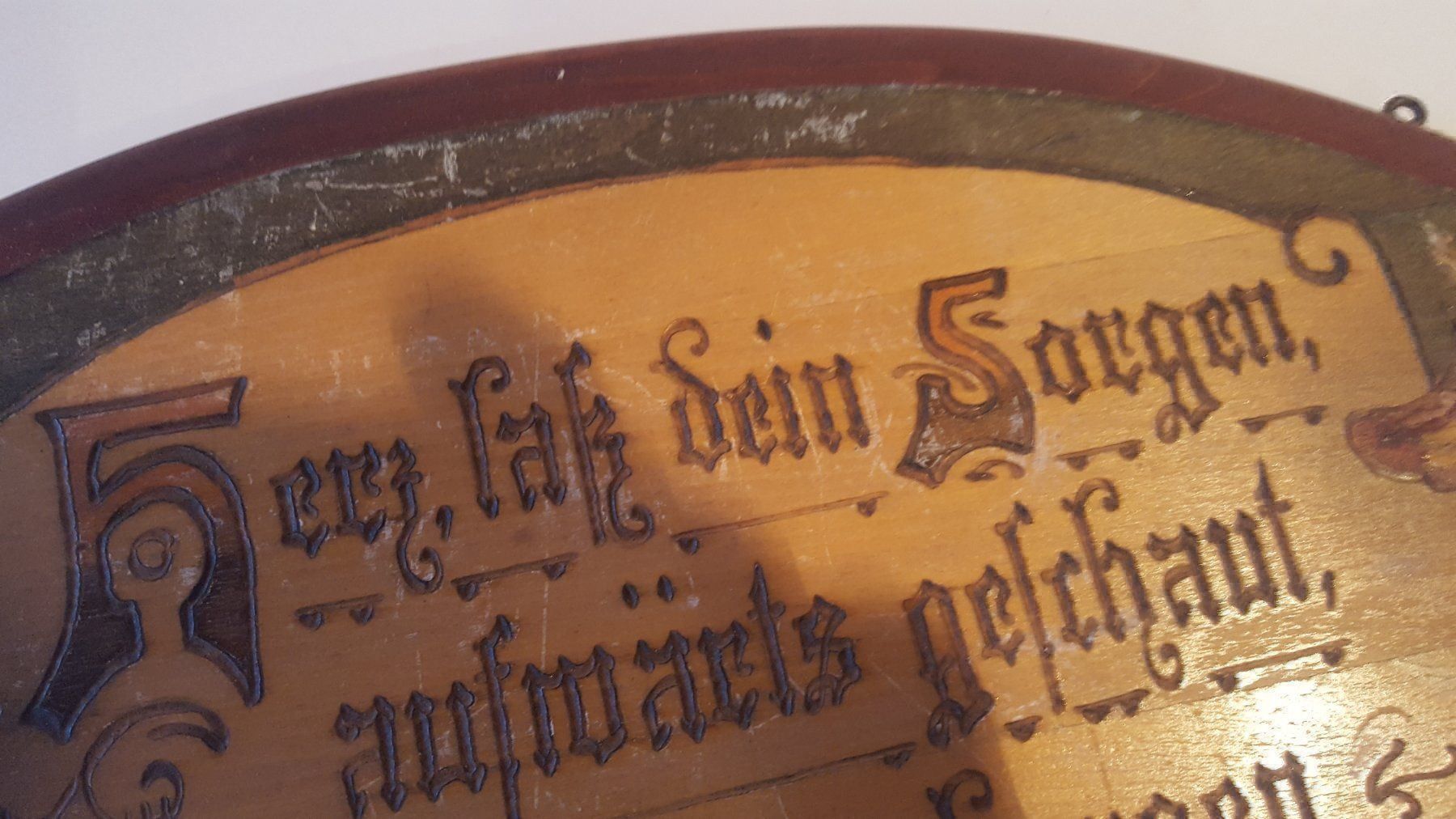 Poster & Bilder: Antikes Spruchbild mit Hausspruch – Gebraucht aus Remetschwil von Privatflohmi 1