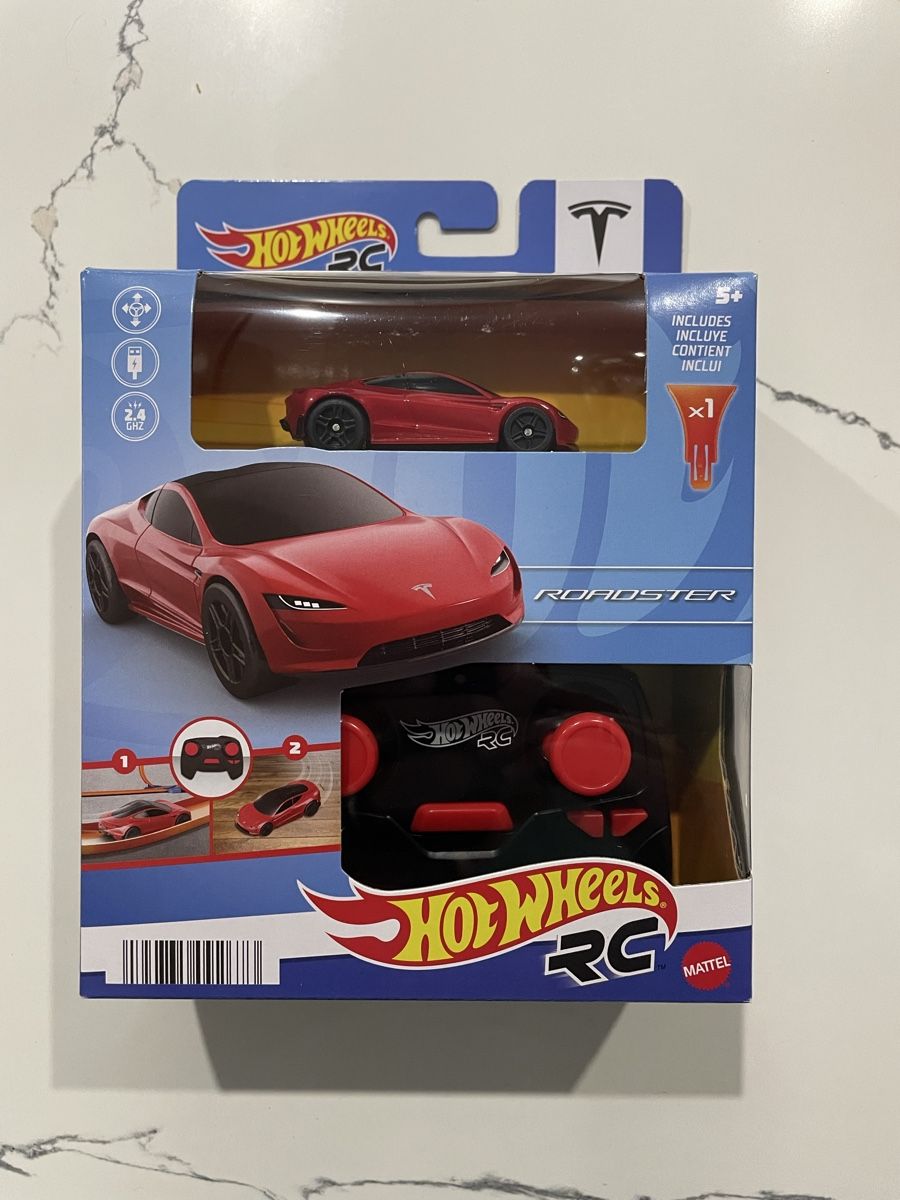 Hot Wheels Modellismo RC: Hotwheels Tesla Roadster ferngesteuert 1:64 – Nuovo e nell'imballaggio originale da Sutz venduto da mtechcab
