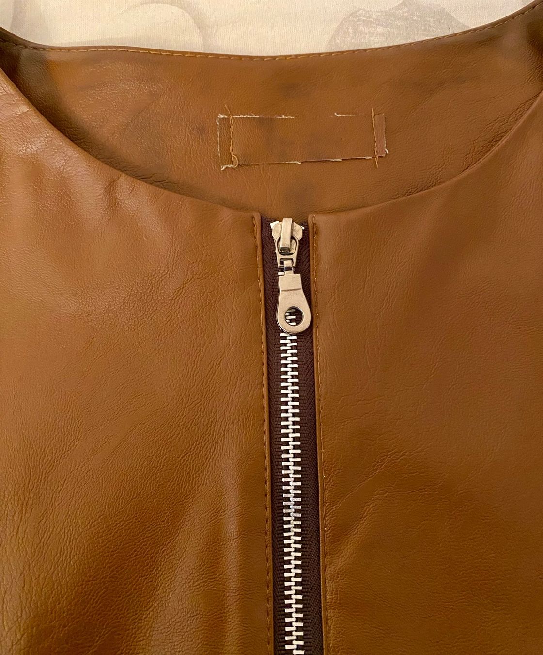 Giacche: Kunstleder-Jacke in Braun, Gr. One-Size/M – Usato da Zürich venduto da Maria2021 4