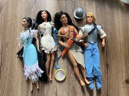Pocahontas Barbie Disney Figuren Set  4 Puppen