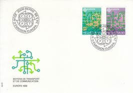 1988 763-68 Europa Unfallverhüt SMUV Swisstopo Rotkreuz 2FDC