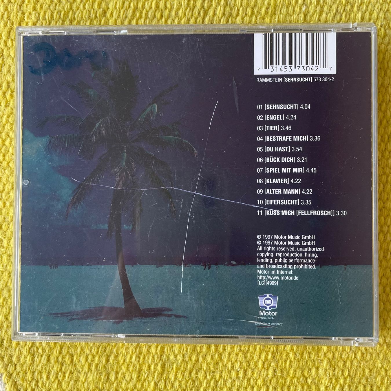 CD: RAMMSTEIN-SEHNSUCHT – Usato da Rorschacherberg venduto da CD-Roli 1