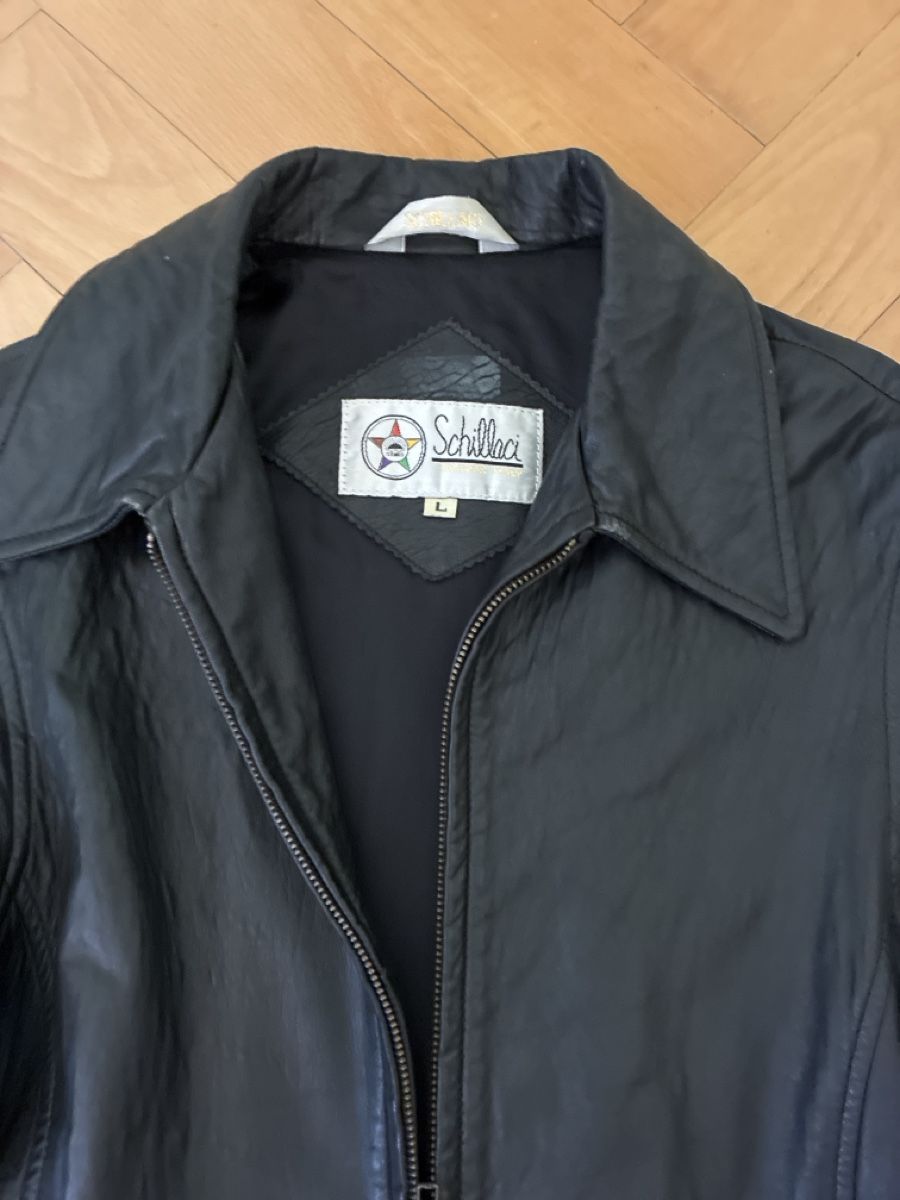 Giacche: Schwarze Lederjacke Schillaci Grösse L – Usato da Zürich venduto da vsro 1