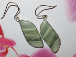 Ohrringe SERPENTINE 925 Silber fazetiert VP 69,-