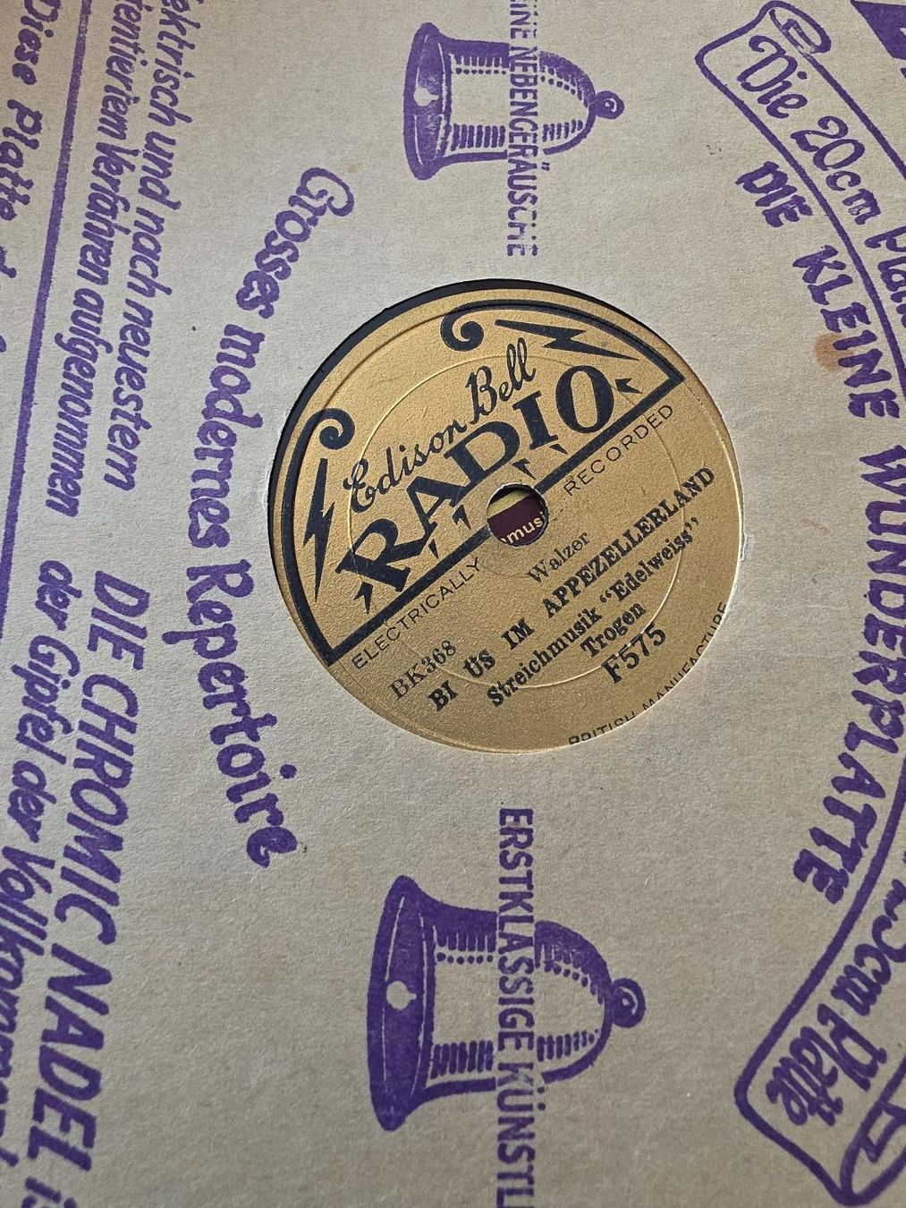 Schallplatten: 3 Appenzeller Schellackplatten – Gebraucht aus Nassen von murancha 1